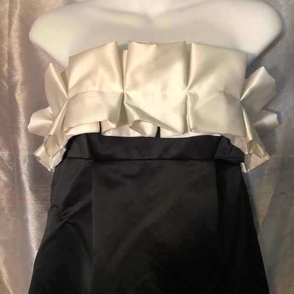 ABS Ruffle Top Strapless Dress - Picture 2 of 5